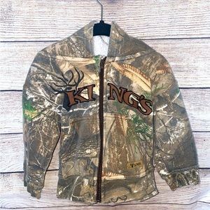 Kings 2T Camo Zip up Hoodie